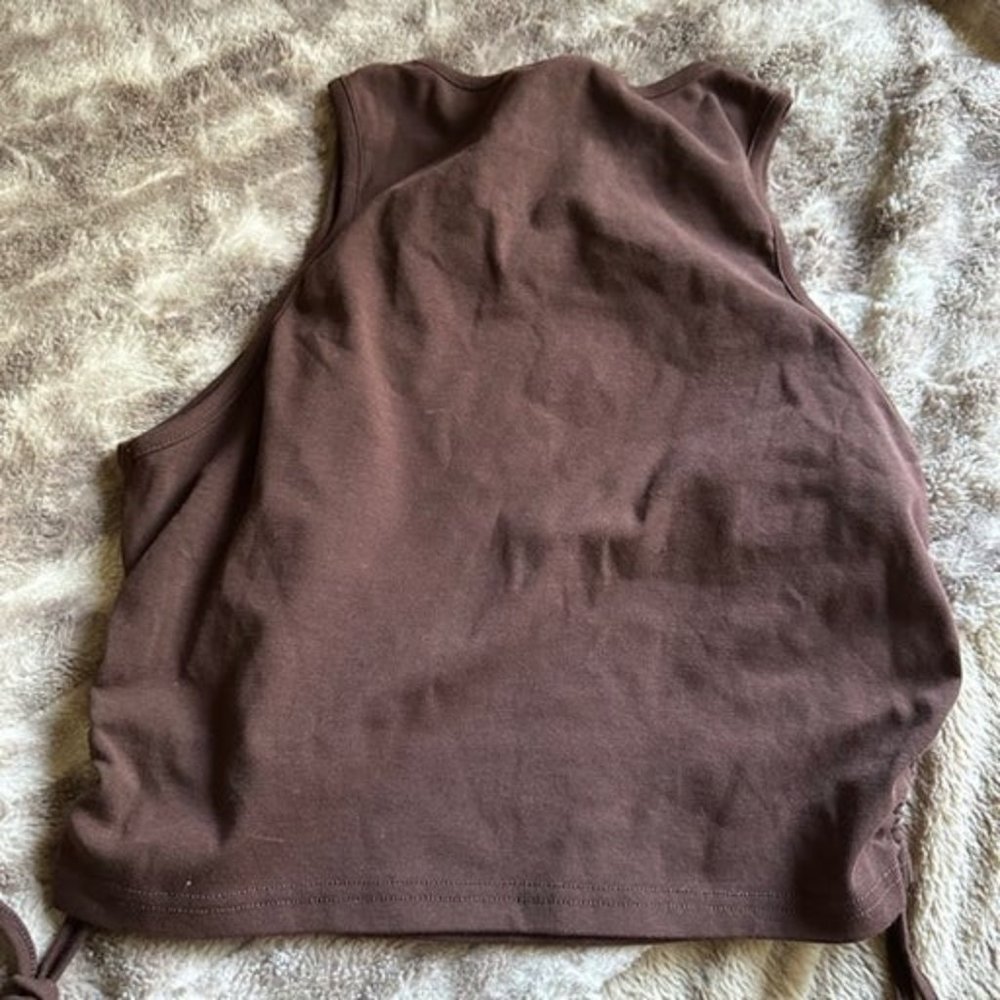 heart brown halter top - Picture 2 of 2